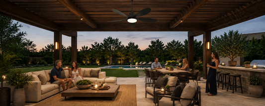 One or Two Solar Ceiling Fans for a Large Pergola? A Sizing Guide
