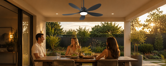 42 inch outdoor ceiling fan with light for small gazebos porches and covered patios