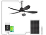 42-Inch Outdoor Solar Ceiling Fan with Light & Battery