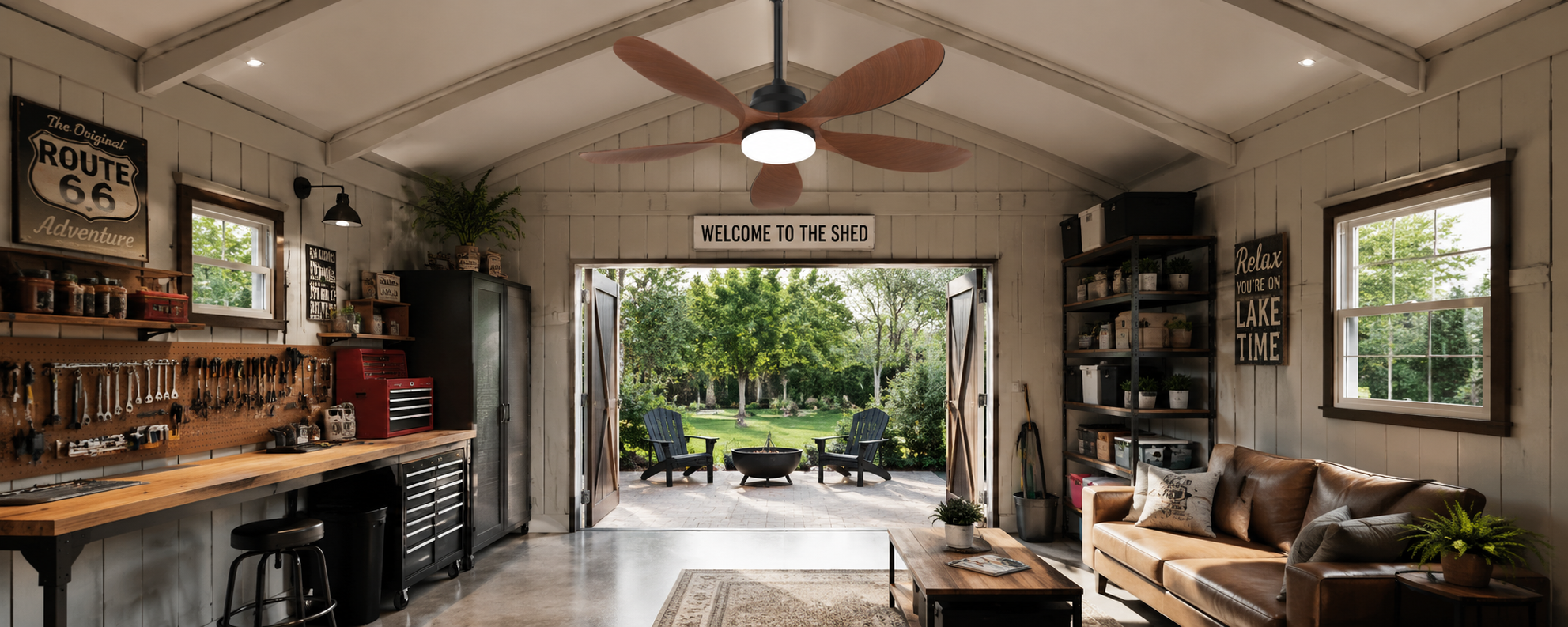 portable solar outdoor fan vs ceiling-mounted solar fan comparison for covered outdoor spaces