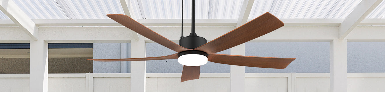 solar ceiling fan for pergola