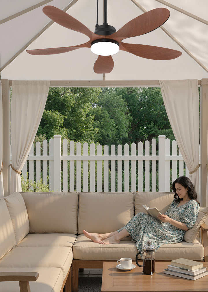 42 inch outdoor ceiling fan with light for outdoor kitchen and garden lounge