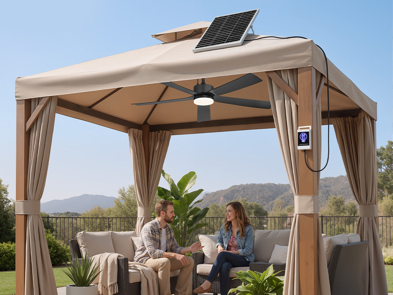 Extra 40W Solar Panel for Ventallion Solar Ceiling Fans