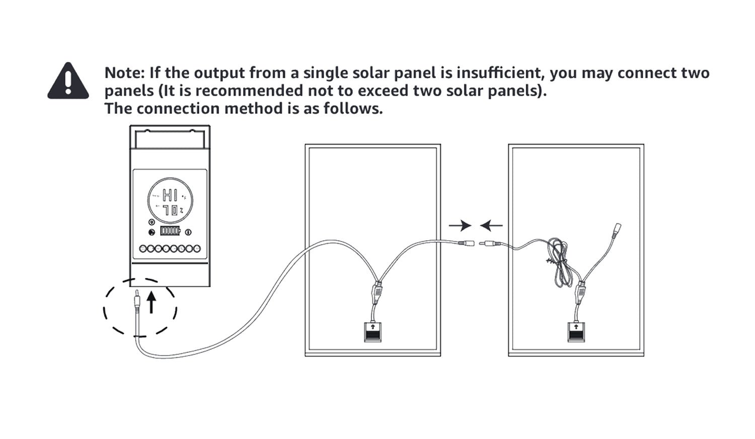 dual solar panel connection diagram for 42 inch solar outdoor ceiling fan