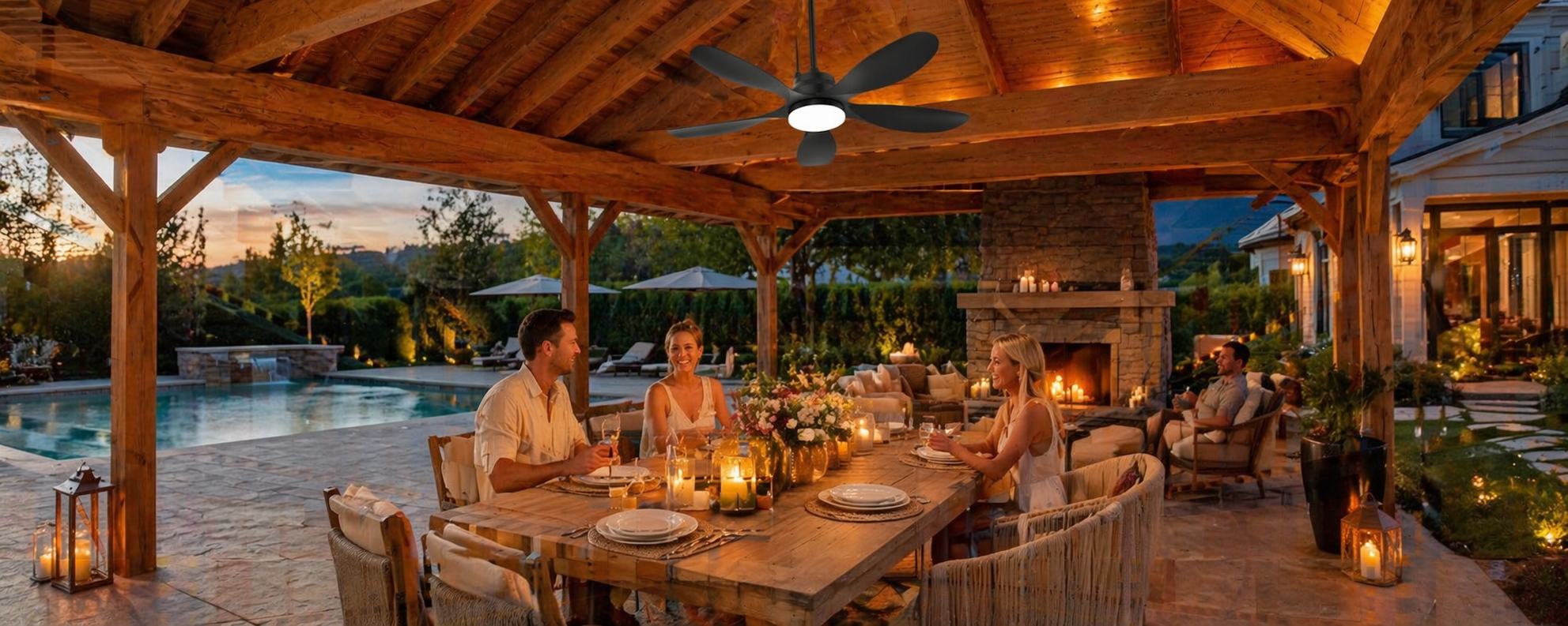 42 inch solar ceiling fan for a standard 10x10 gazebo